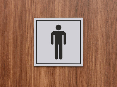 Табличка на дверь туалет